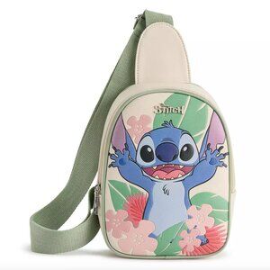Disney Stitch Hawaiian Floral Sling Bag